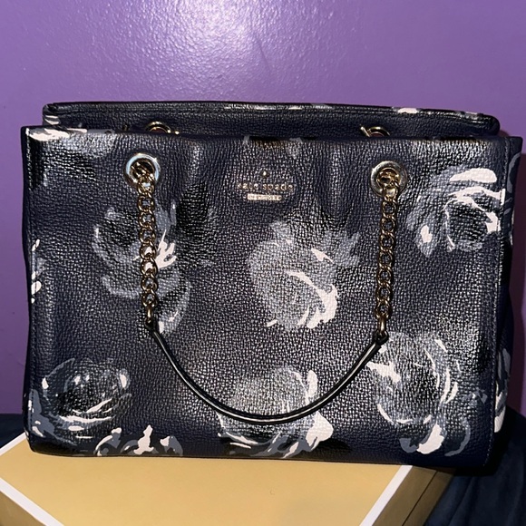 TWOFER: Kate Spade Briar Lane Night Rose Shoulder Bag - Picture 2 of 9